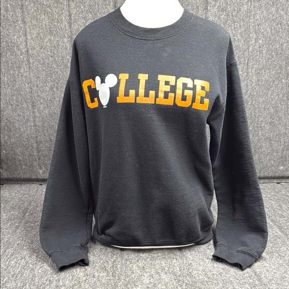 Disney Sweaters - Disney Black Crewneck Sweater with Mickey Mouse Design